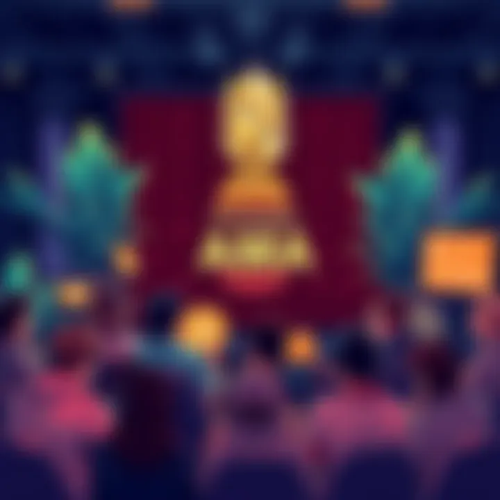 A digital illustration showing a cryptocurrency discussion with people asking questions at a Pineapple logo backdrop, featuring rewards and DeFi elements.