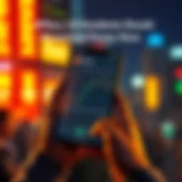 A person holding a smartphone displaying the Pionex app, with cryptocurrency charts on the screen