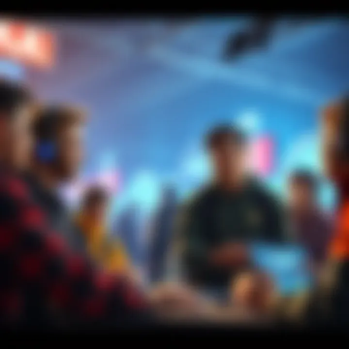 Group of players discussing their thoughts on RPS minigame in Canada, focusing on slow animations