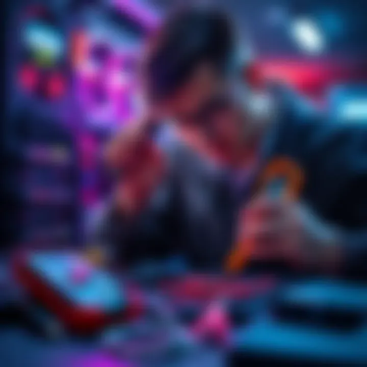 A person examining a POE injector with tools and a multimeter to fix performance issues.