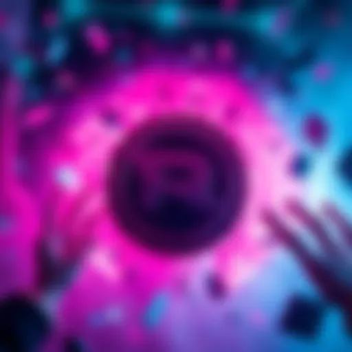 A digital representation of the POL token surrounded by excited investors and crypto graphics.