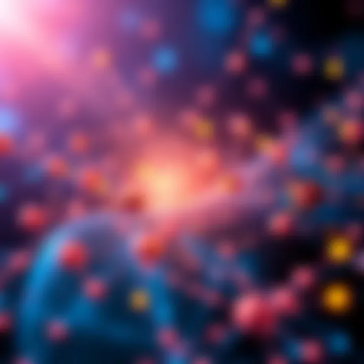 A visual representation of the Polkadot blockchain with colorful nodes and connections, highlighting its staking rewards and potential.