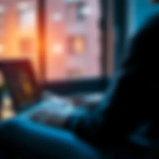 Individual reviewing a tokenized property share on a laptop, highlighting wallet security and asset management issues