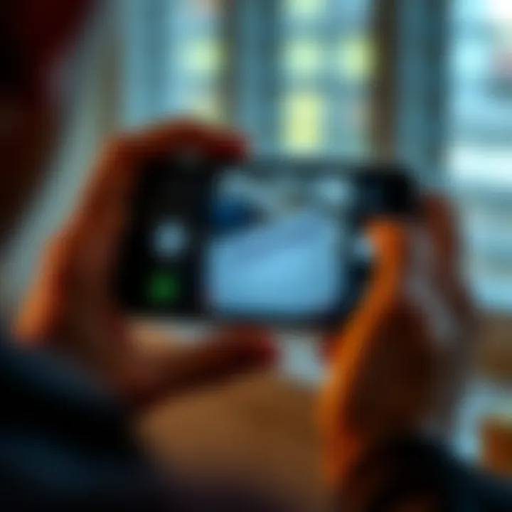A person holding a smartphone taking a photo of a handwritten seed phrase on paper
