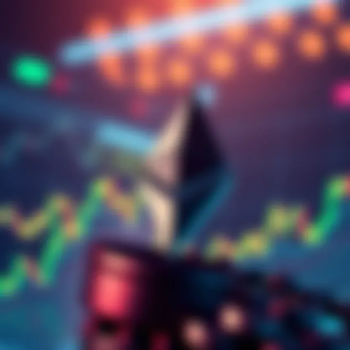 A public company announces investment in Ethereum with a graphic of Ethereum logo and financial charts