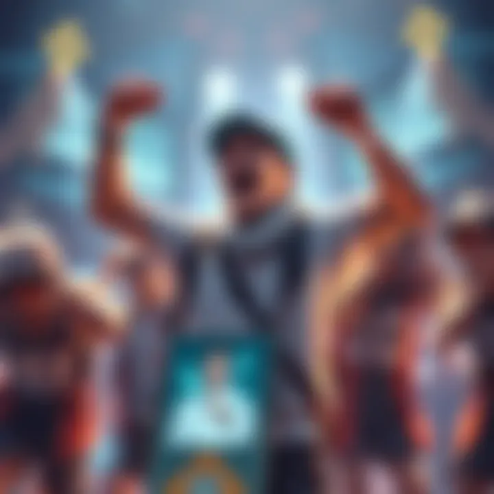 A player celebrating after pulling a Tier 1 card from a Standard craft in Sorare with 1/2 star players.