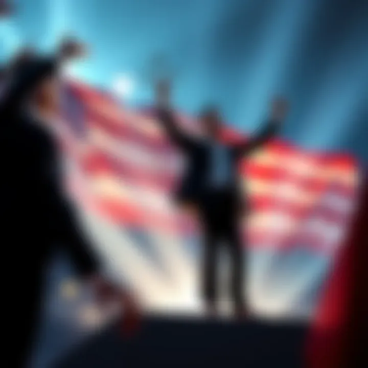 PulseChain team celebrates a legal victory with a USA flag backdrop