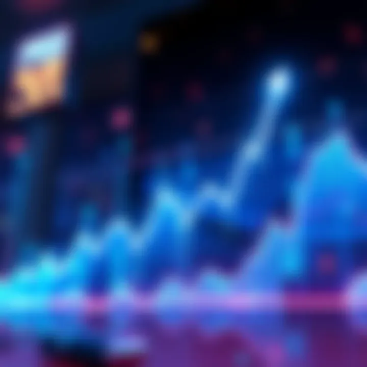 Illustration showing a stock market graph with a sharp rise and fall, symbolizing pump and dump schemes in trading