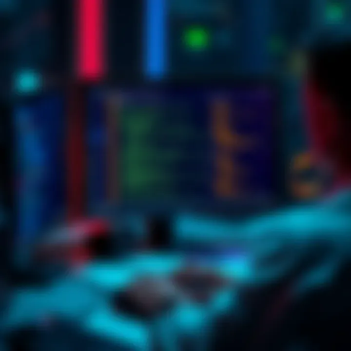 Person using a computer with Electrum wallet interface, looking for ways to recover their wallet seed