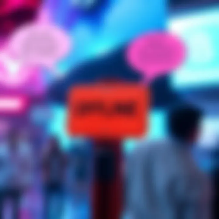 A visual representation of the RetoSwap platform experiencing downtime, with a warning sign and discussion bubbles among users about the need for more arbitrators.