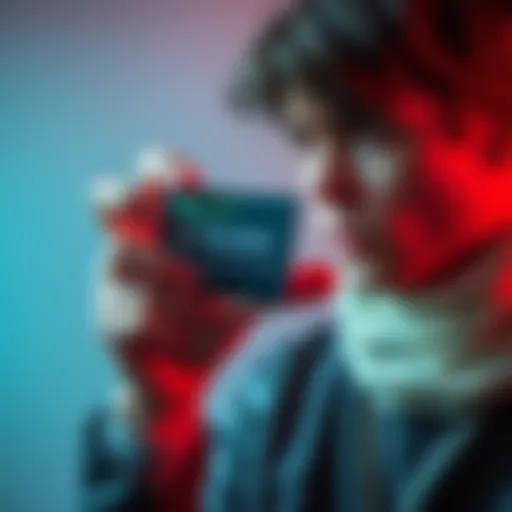 A person holding a Revolut card displaying an alert message about invalid issuer while looking frustrated.
