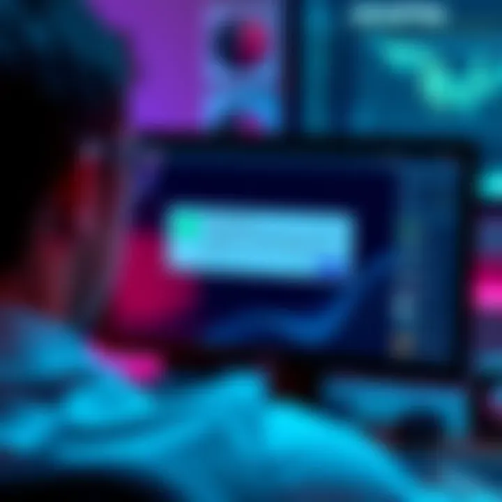Person looking at a computer screen with a message of IP ban from Revolut after attempting to set up an account with a fake number.