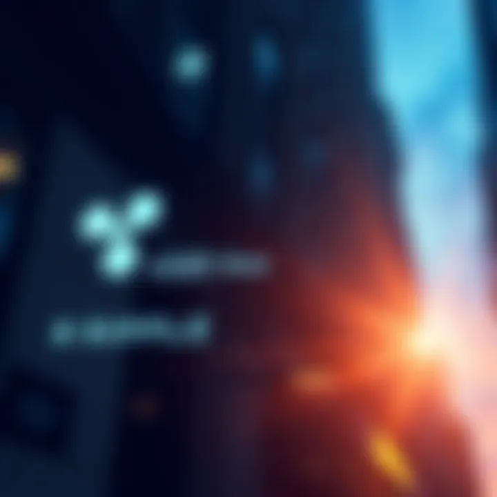 A graphic showing Ripple's logo alongside a building at 589 5th Ave in New York, with a hashtag symbol for #589 above it.