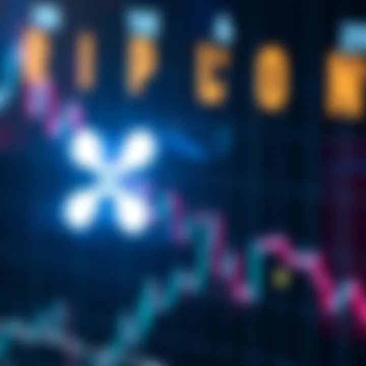 Ripple's logo displayed alongside a graph showing a steep decline in value, indicating a significant loss in market value for XRP.