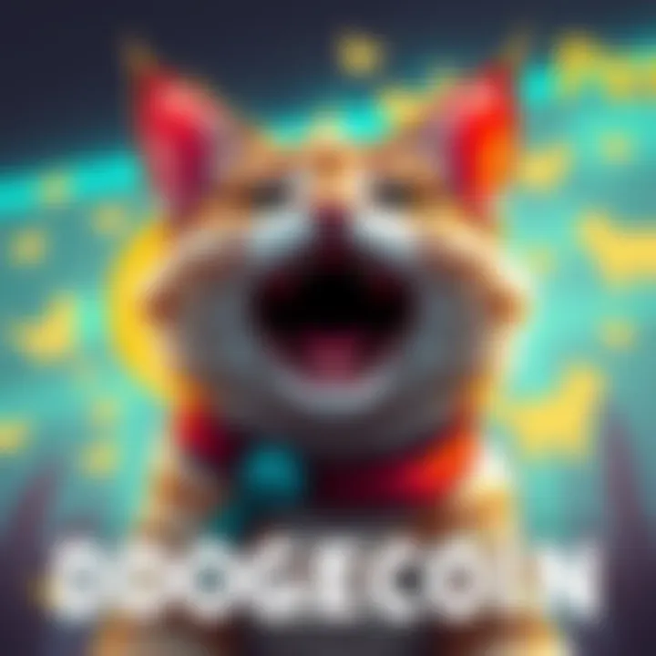 Roaring Kitty shows support for Dogecoin with a cheerful expression and Doge-themed graphics in the background.