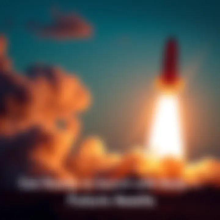 A rocket taking off with a bright flame and smoke, symbolizing the launch of Redy