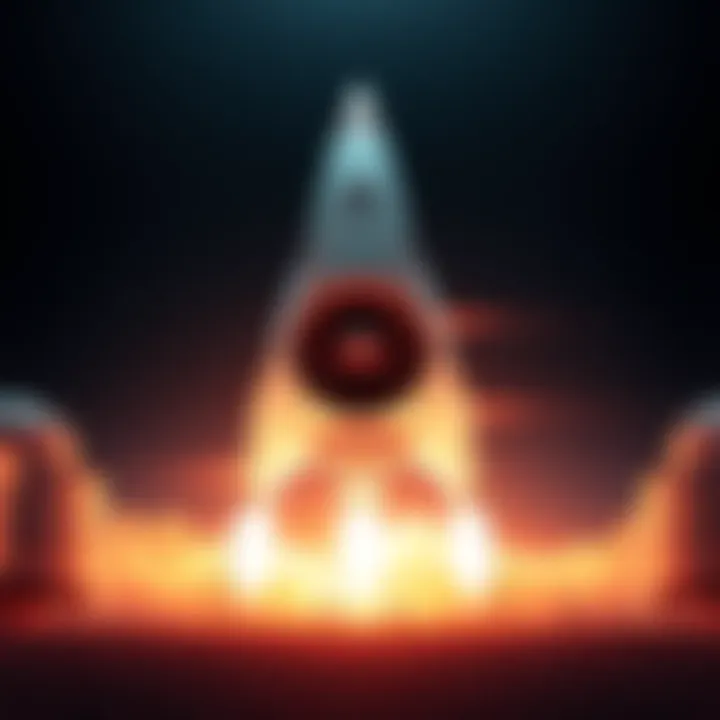 A rocket engine poised for launch, symbolizing preparation for upcoming lift off in 2025
