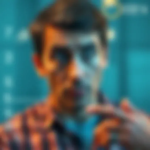 A person looking confused while reviewing a progress chart with steps numbered from 1 to 9, highlighting a rollback from step 9 to step 6.