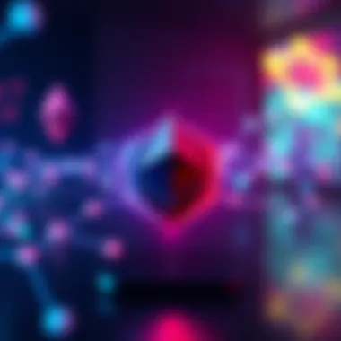 A visual representation of the Ronin network logo connected to Ethereum, highlighting blockchain gaming enhancements.