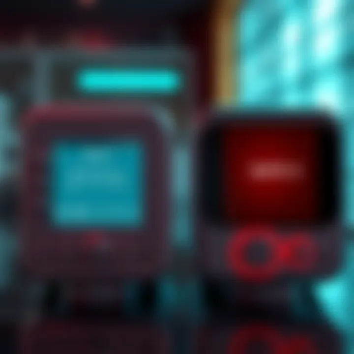 A side-by-side comparison of Safe 3 and Safe 5 health devices, showcasing their screens and buttons