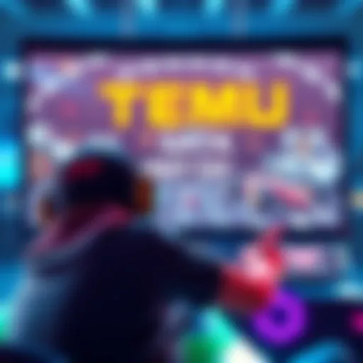 Sami pauses his racing game as a glitch in the Temu advertisement appears on screen