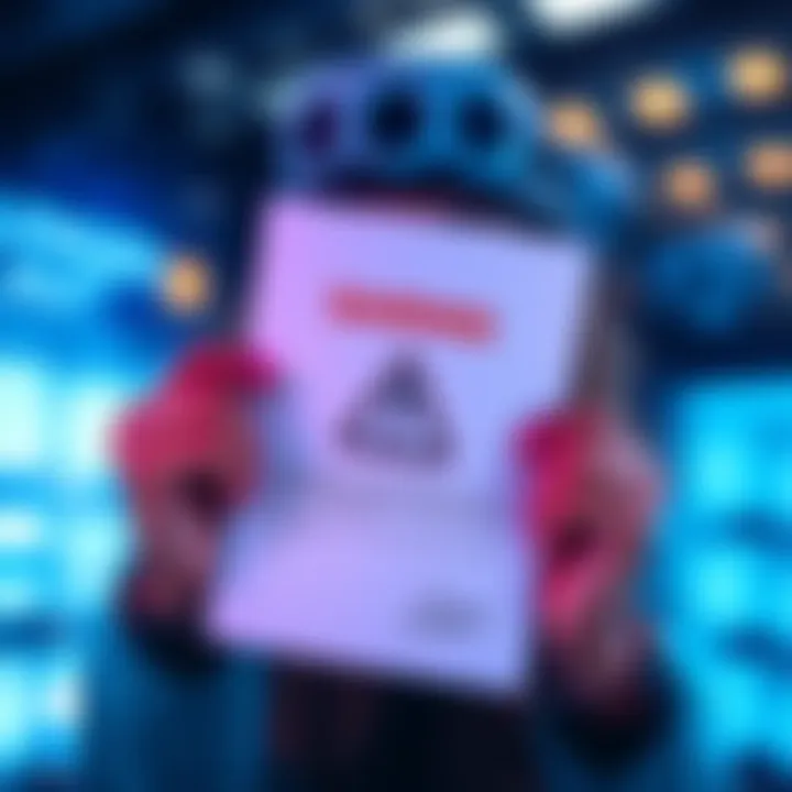 A person holding a suspicious letter with a warning symbol, reflecting concerns about cryptocurrency scams after reactivating their ledger wallet.