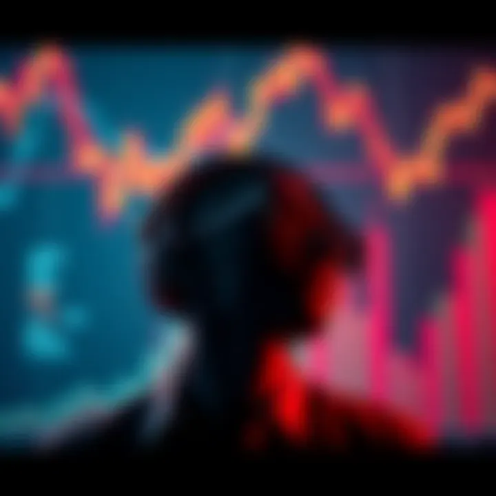 Graph showing rising prices of ScamCoin with confused investors in the background