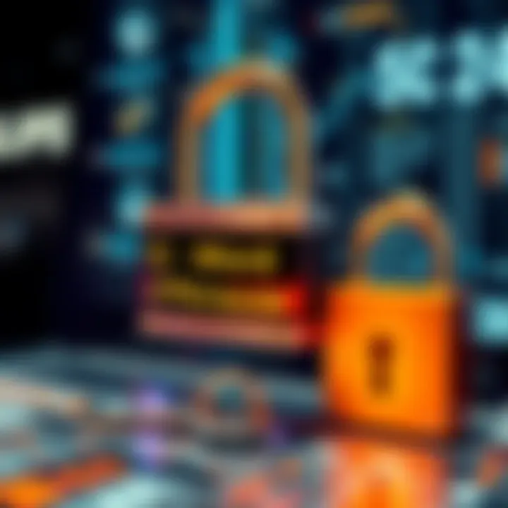 A visual representation of a 12-word seed phrase being protected by a lock and key, with a 24-word option nearby suggesting enhanced security.