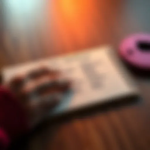 A person organizing words on a notepad with names of loved ones to protect their seed phrase for cryptocurrency wallets.