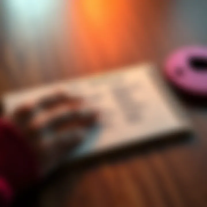 A person organizing words on a notepad with names of loved ones to protect their seed phrase for cryptocurrency wallets.