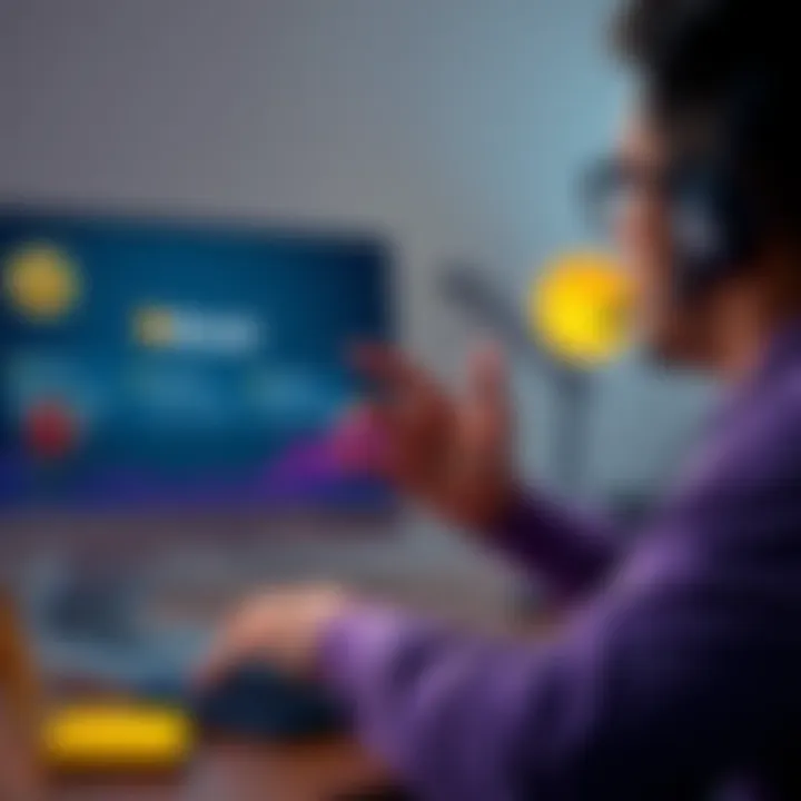 A person frustrated while trying to sell Bitcoin on a computer, showing wallet and tax update notifications