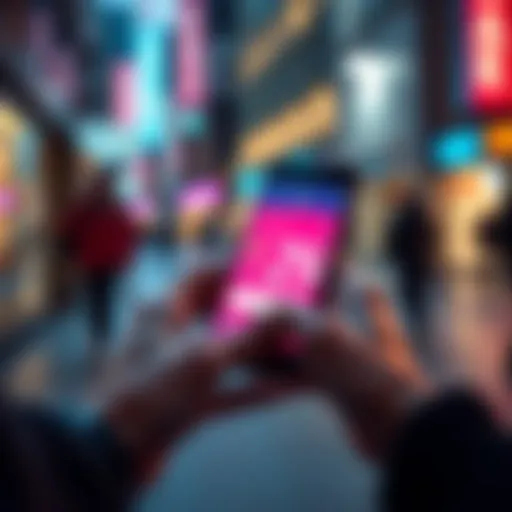 Person using a smartphone to send money from a EU Revolut account to a friend in the US