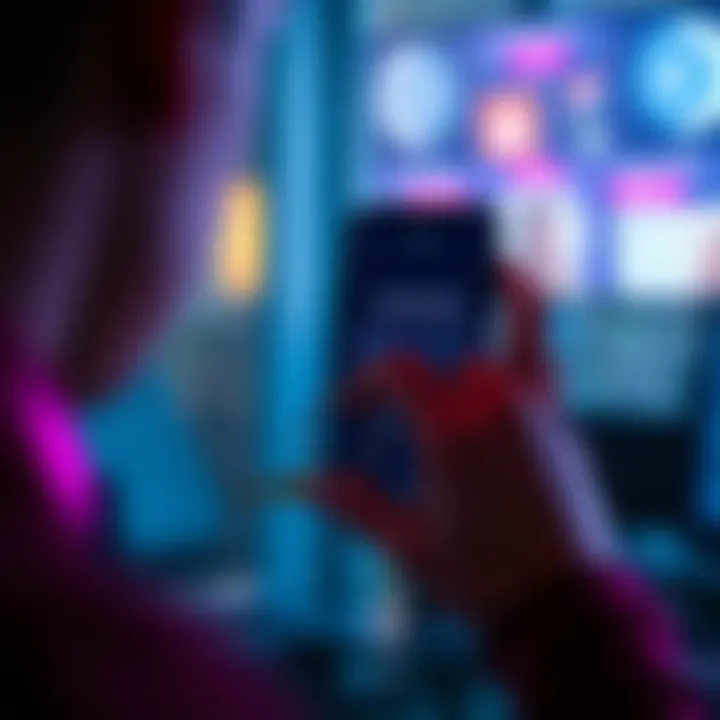 A person entering a recovery key on a new device screen while holding the device