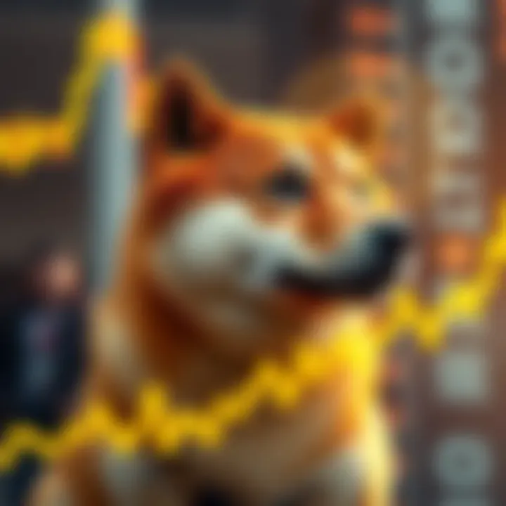 A price chart showing a Golden Cross pattern indicating a potential rise in Shiba Inu value.