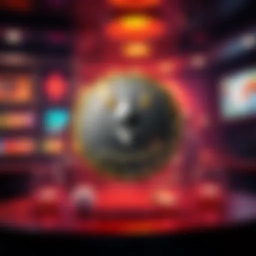 A visual representation of the Sick Buffalo token, showcasing Ethereum symbols, a bar scene, and dynamic staking elements, emphasizing real-world benefits.