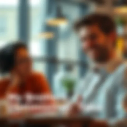 A person with a bright smile, sharing positive thoughts with a friend, symbolizing hope and encouragement in a casual setting.