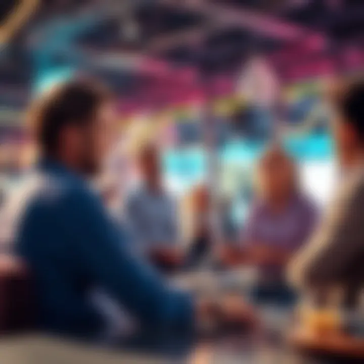 People discussing SMSF Exchange strategies and potential fees in a casual setting