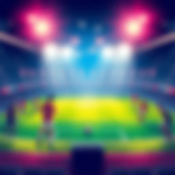 An illustration showing a digital soccer field with teams preparing for a game week, highlighting the importance of timing for joining competitions.