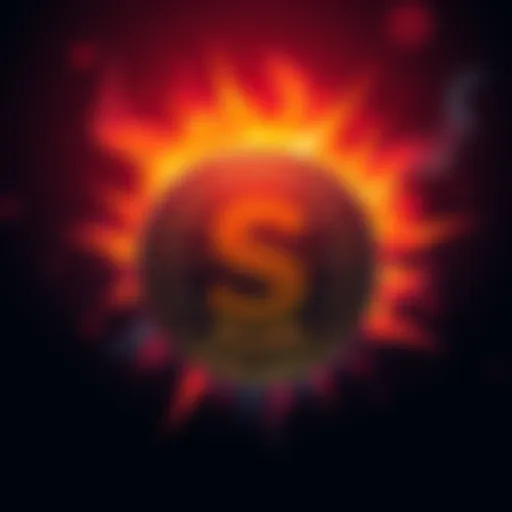 A digital representation of the new Solana coin featuring elements inspired by Valeria Marquez, symbolizing awareness and accountability for online safety.