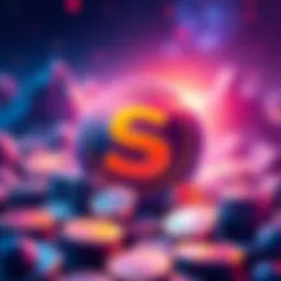 Illustration of the $IMG token symbol alongside coins representing SOL rewards, showcasing the concept of automatic payouts every 20 minutes.