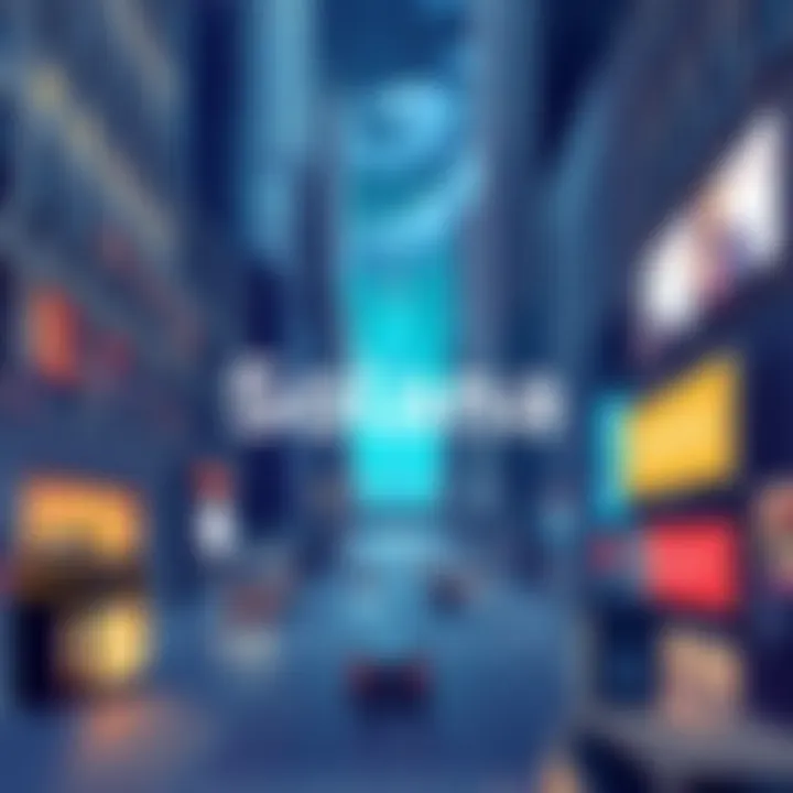 An illustration showing Solana's logo merging with Wall Street financial district imagery, symbolizing the rise of Solana in stablecoin trading.