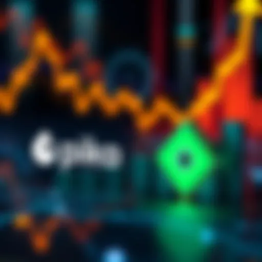Spiko Fintech logo alongside Chainlink logo with financial growth imagery in the background