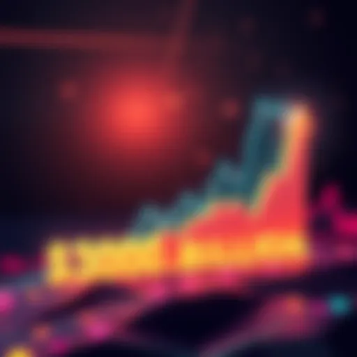 Illustration of a graph showing stablecoin market growth with a $300 billion milestone highlighted