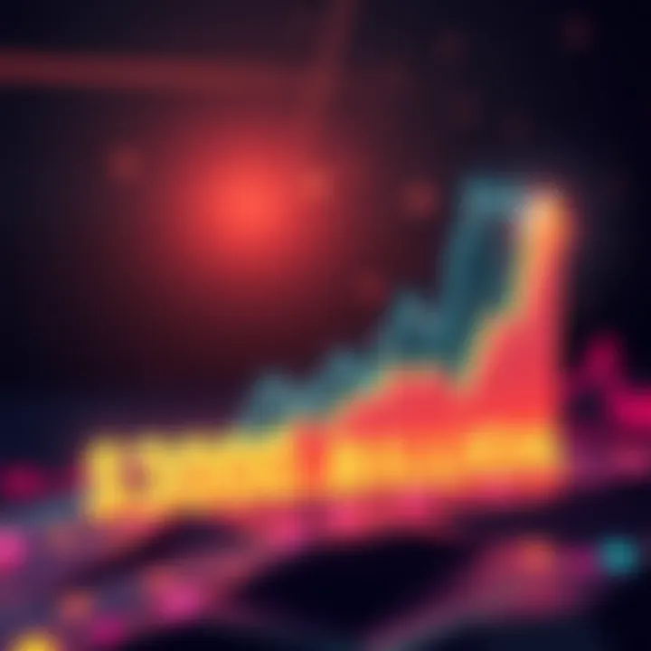 Illustration of a graph showing stablecoin market growth with a $300 billion milestone highlighted