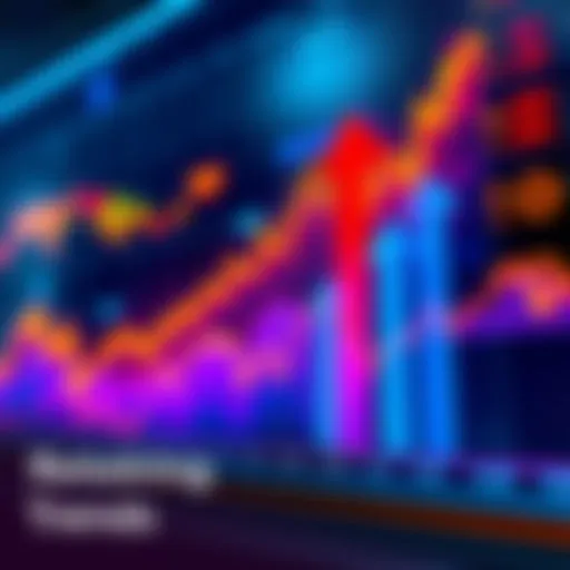 A graph showing a rising stock market with upward arrows, indicating growth and optimism in retail investing.