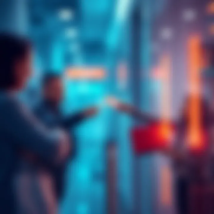 Illustration of direct transactions without intermediaries, showing a business and consumer exchanging payments directly.