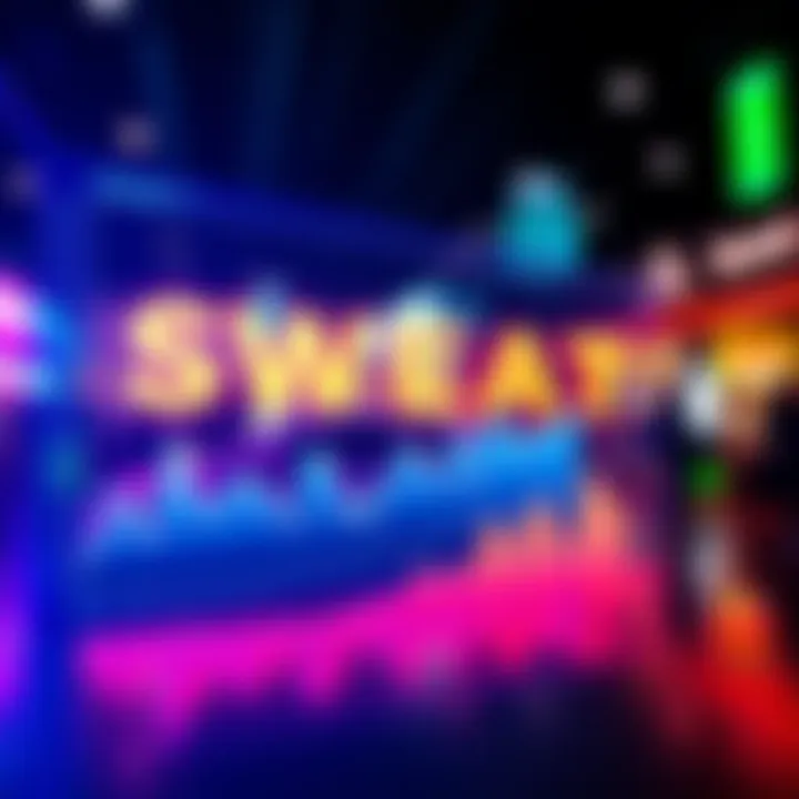 A graphic showing Sweat's market performance with positive trends and buyback discussions highlighted