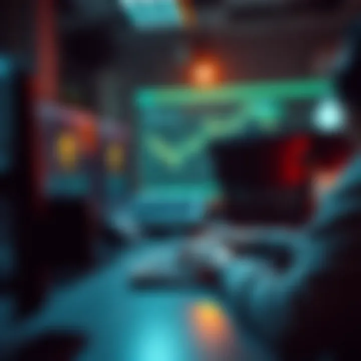 A person using a computer to swap Bitcoin for Tether on a decentralized platform