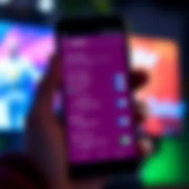 A smartphone displaying the Tasker app interface with automation settings for video actions.