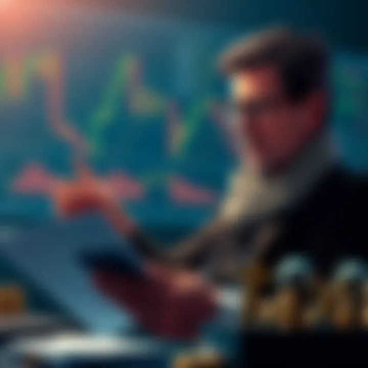 A worried person looking at cryptocurrency charts and tax forms, illustrating confusion over ETH to ETHx swaps being taxed as capital gains events.